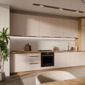 Meble kuchenne,kuchnia modułowa KASZMIR dąb artisan,zestaw 390 cm bez blatu